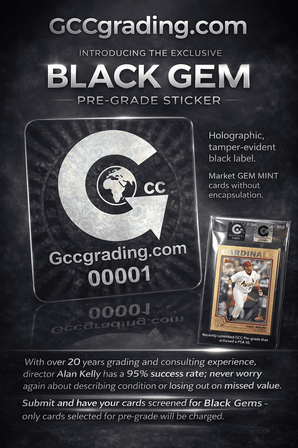 GCC Black Gem Pre-Grade - Professional Sports Card Pre-Grading